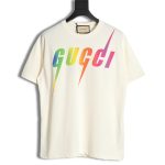 Gucci 23SS Gradient Lightning Short Sleeve T-Shirt