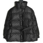 Dior all over print monogram jacquard stand collar waisted cotton jacket TSK1