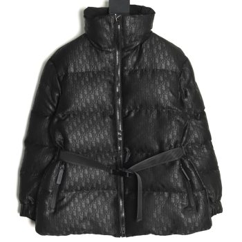Dior all over print monogram jacquard stand collar waisted cotton jacket TSK1