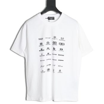 Balenciaga multilingual print short-sleeved T-shirt