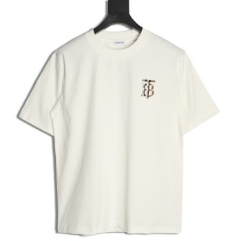 Burberry chest plaid B letter short sleeves