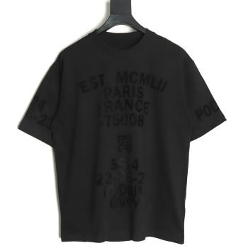 Givenchy printed flocked short-sleeved T-shirt