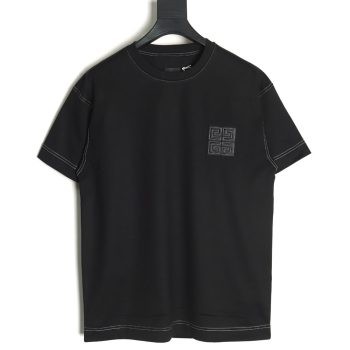 Givenchy chest 4G topstitch embroidered short sleeves TSK1