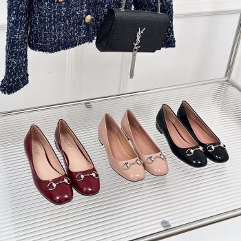 Gucci Horsebit Black Patent Flats