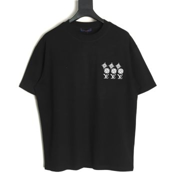 Louis Vuitton embroidered lettering short-sleeved T-shirt TSK1
