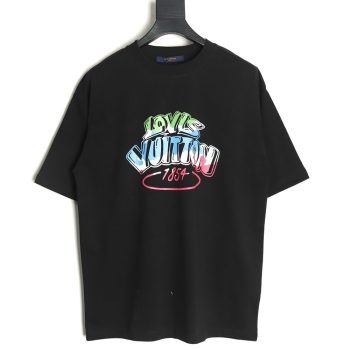 Louis Vuitton colorful lettering logo print short sleeves TSK1