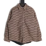 Balenciaga BLCG 23FW new standard double B lock jacquard lapel shirt cotton jacket