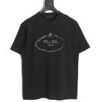 Prada hand-painted badge 3D embroidery short sleeves TSK1