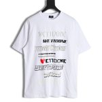 WE11 DONE 23SS Love Barrage Short Sleeve T-Shirt