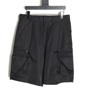 Prada 24SS triangle logo multifunctional cargo shorts