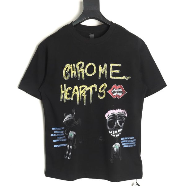 Chrome Hearts graffiti cartoon short-sleeved T-shirt TSK1