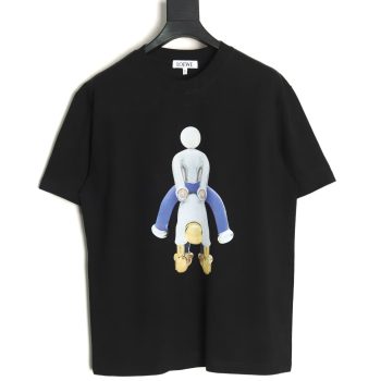 Loewe Wooden Man Printed Embroidered Short Sleeve