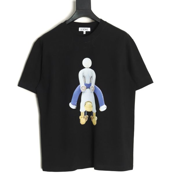 Loewe Wooden Man Printed Embroidered Short Sleeve