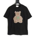 Gucci Chest Embroidered Bear Short Sleeve T-Shirt TSK1