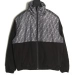 Fendi monogram FF full print cotton zipper jacket