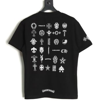 Chrome Hearts Multi-element Pocket Sanskrit Letters Short Sleeve T-shirt TSK1