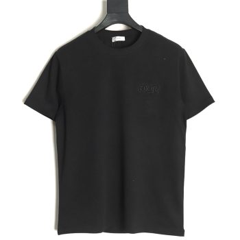 Dior chest embroidered lettering short sleeve T-shirt TSK1