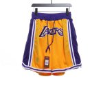 JustDon joint NBA retro Los Angeles Lakers shorts