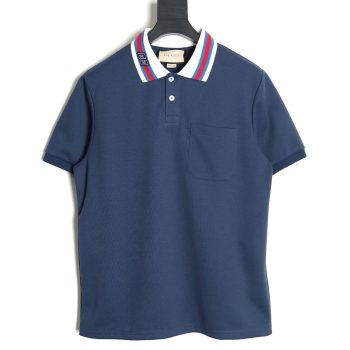 Gucci GUC 24 new collar GG embroidered short-sleeved polo shirt TSK2