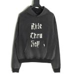 Represent washed lettering hoodie