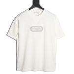 Dior Silver Logo Embroidered Short Sleeve T-Shirt