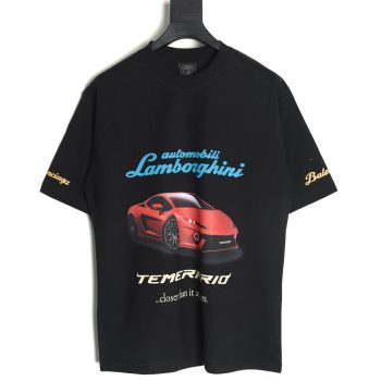 Balenciaga & Lamborghini printed short-sleeved T-shirt TSK2