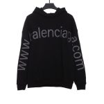 Balenciaga chest  & arms double LOGO hoodie TSK1