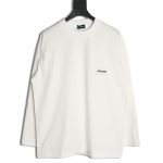 We11 Done Logo Embroidered Simple Long Sleeve T-Shirt