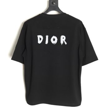 Dior Dragon Printed Letter Short Sleeve T-Shirt TSK1