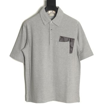 Hermes Double Pocket Polo Short Sleeve T-Shirt