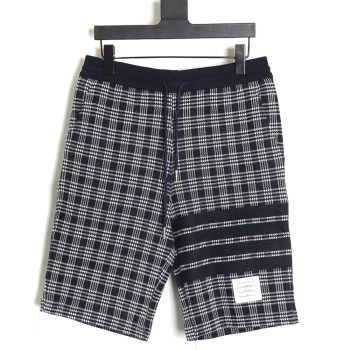 Thom Browne houndstooth jacquard striped shorts TSK1
