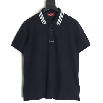 Gucci simple lettering short-sleeved POLO shirt TSK1
