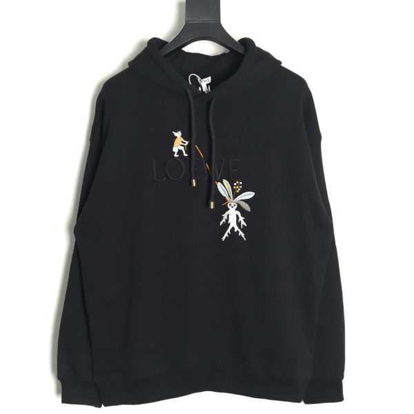 LOEWE x Suna Fujita embroidered hooded sweatshirt