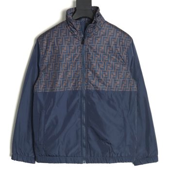 Fendi FF full print patchwork cotton jacket