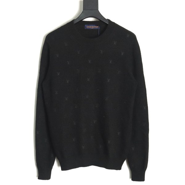 Louis Vuitton all over embroidered sweater