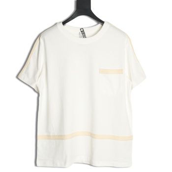 Loewe Colorblock Braided Ribbon Crew Neck T-shirt