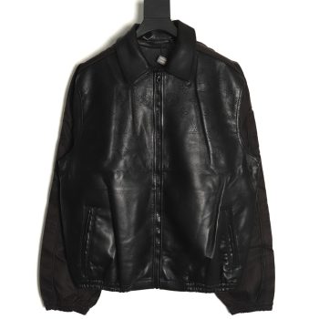 Louis Vuitton laser hollowed out stitching leather jacket