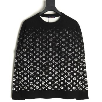 Louis Vuitton all over printed old flower starry sky gradient knitted sweater TSK1