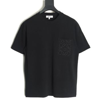 Loewe Pocket Logo Embroidered Short Sleeve T-Shirt TSK3
