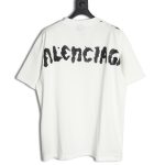 Balenciaga back offset printed short-sleeved T-shirt