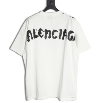 Balenciaga back offset printed short-sleeved T-shirt