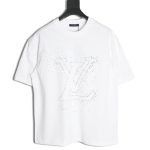 Louis Vuitton small airplane printed letter logo short sleeves