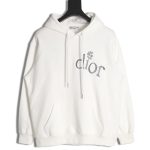 Dior 24SS small flower embroidered hooded sweatshirt