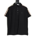 Burberry Warhorse Embroidery Check Shoulder Short Sleeve Polo Shirt TSK2