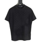 Louis Vuitton jacquard patchwork knitted short-sleeved T-shirt