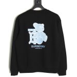 Burberry back blue bear print crew neck sweatshirt TSK1