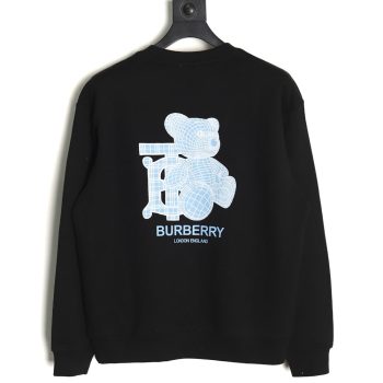 Burberry back blue bear print crew neck sweatshirt TSK1