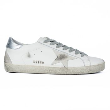 Golden Goose Super-Star White Silver