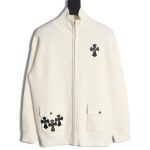 Chrome hearts Chrome hearts 23 cross decorated zipper cardigan sweater
