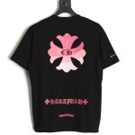 Chrome Hearts purple horseshoe gradient logo short-sleeved T-shirt TSK1